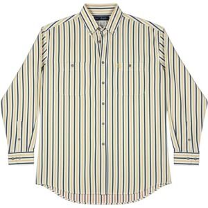 George Strait x Wrangler Cowboy Cut Striped Button-Up (M/L)
